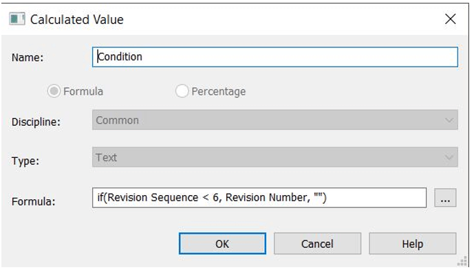 calculated value